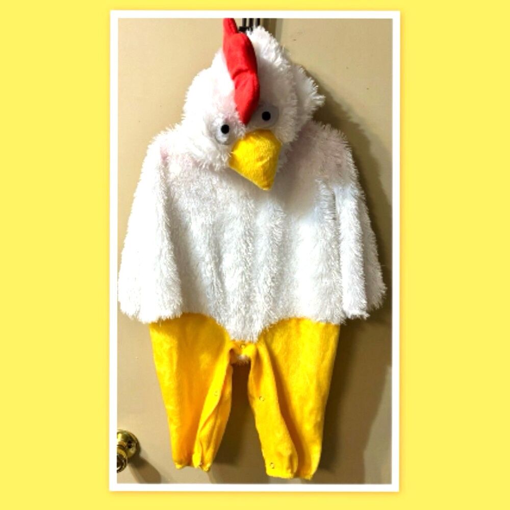 Plush Baby Rooster Chicken Costume ~ Size 6-12 Mo.